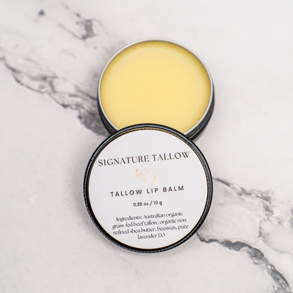 Signature Tallow - Tallow Lip Balm - 100% Grass-Fed Skincare