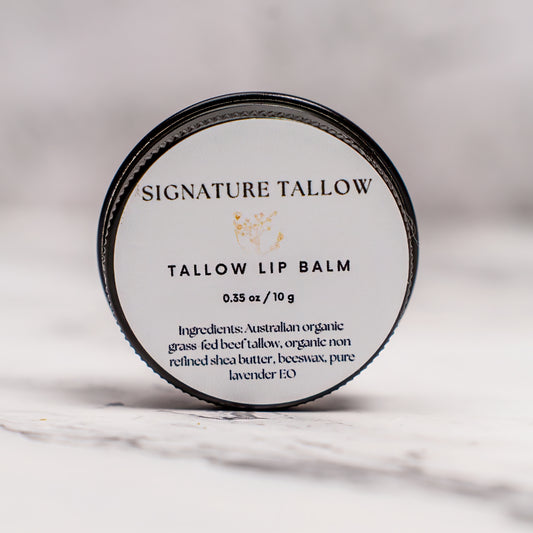 Signature Tallow - Tallow Lip Balm - 100% Grass-Fed Skincare